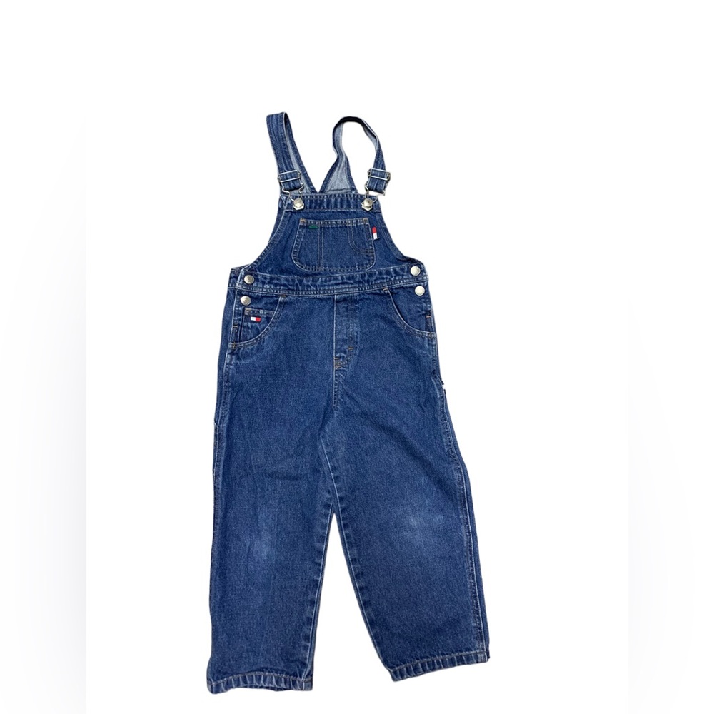 Vintage Toddler Tommy Hilfigire Denim Bib Overalls Carpenter Style size 4T